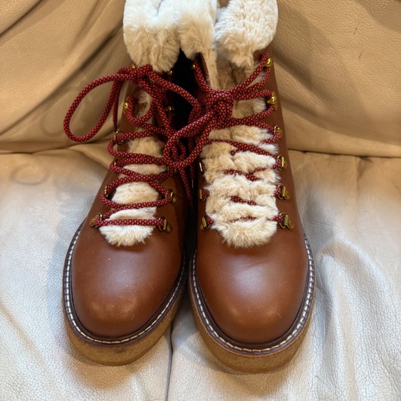 J. Crew leather winter boots with wedge crepe sole, BRAND NEW size 10 - Picture 6 of 6